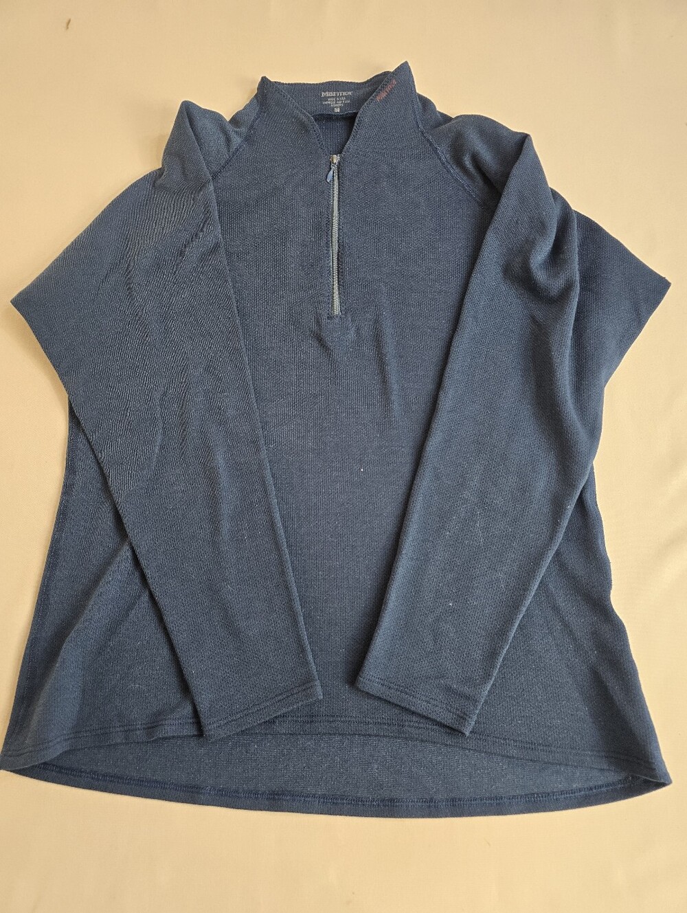 Marmot Blue Midlayer Thermal Style Long Sleeve Shirt